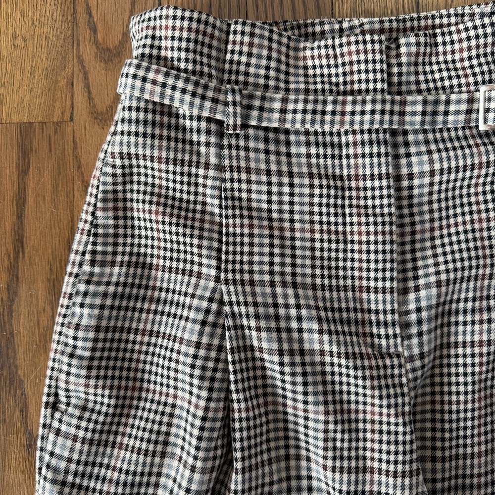 Zara Basic Pants Size S Women’s Checkered - Picture 4 of 14